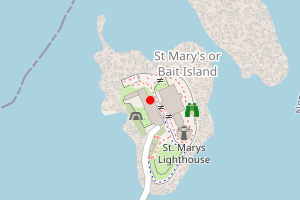 Map showing St Mary's Island
