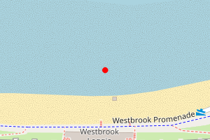 Map showing Westbrook Bay