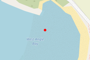 Map showing West Angle Bay