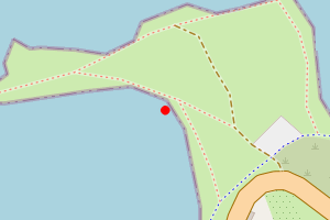 Map showing Pecqueries Bay North End