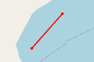 Map showing Kilchattan Bay North