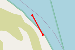 Map showing Holy Isle, North East Shore