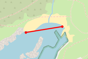 Map showing Kerrera - Port a Chaisteil (Gylen Castle Beach)