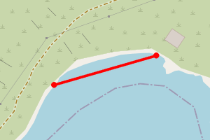 Map showing Kerrera Marina
