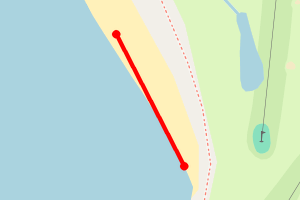 Map showing Stravanan Beach 1