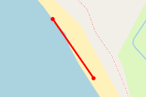 Map showing Stravanan Beach 2