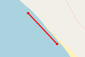 Map showing Stravanan Beach 4