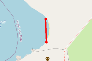 Map showing Dunagoil Bay