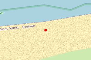 Map showing Castlerock Beach