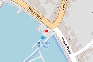 Map showing Portaferry